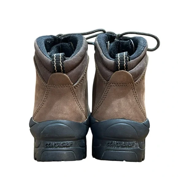 Womens Salomon Outdoor Hiking Boots Brown Leather Contagrip 8.5 Great Condition - Picture 7 of 7